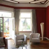 Innenarchitektur Rot/Weiß Wohnzimmer