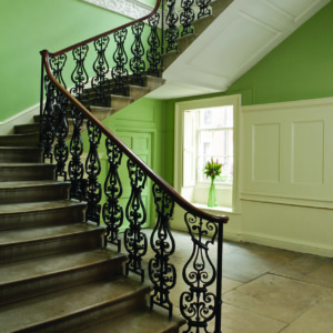 Treppenhaus grün